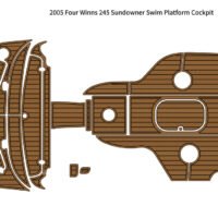 2005 Four Winns 245 Sundowner Swim Platform Cockpit